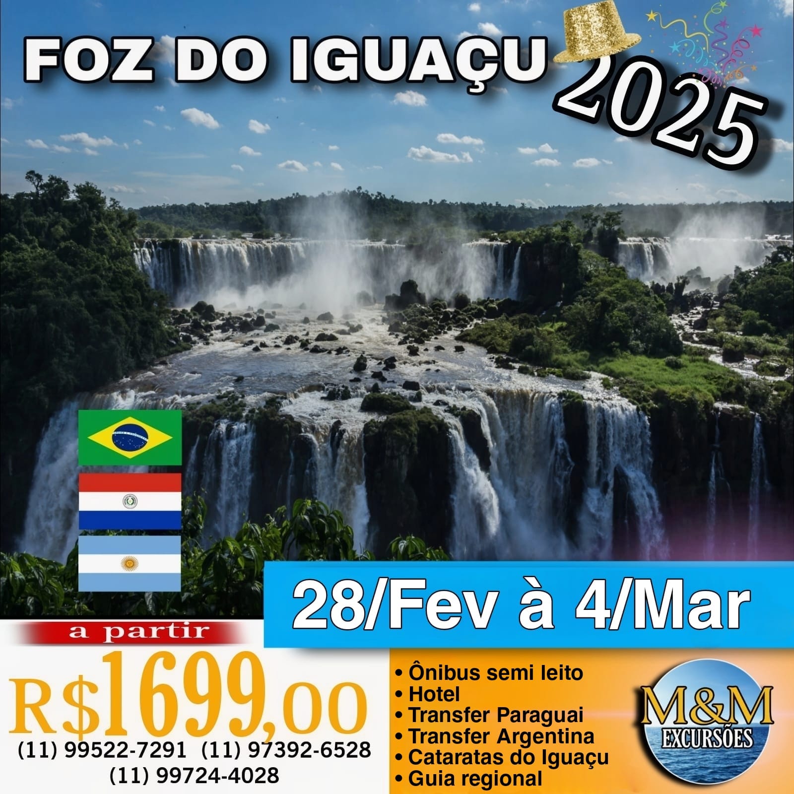 FOZ DO IGUAÇU (TRÍPLICE FRONTEIRA)