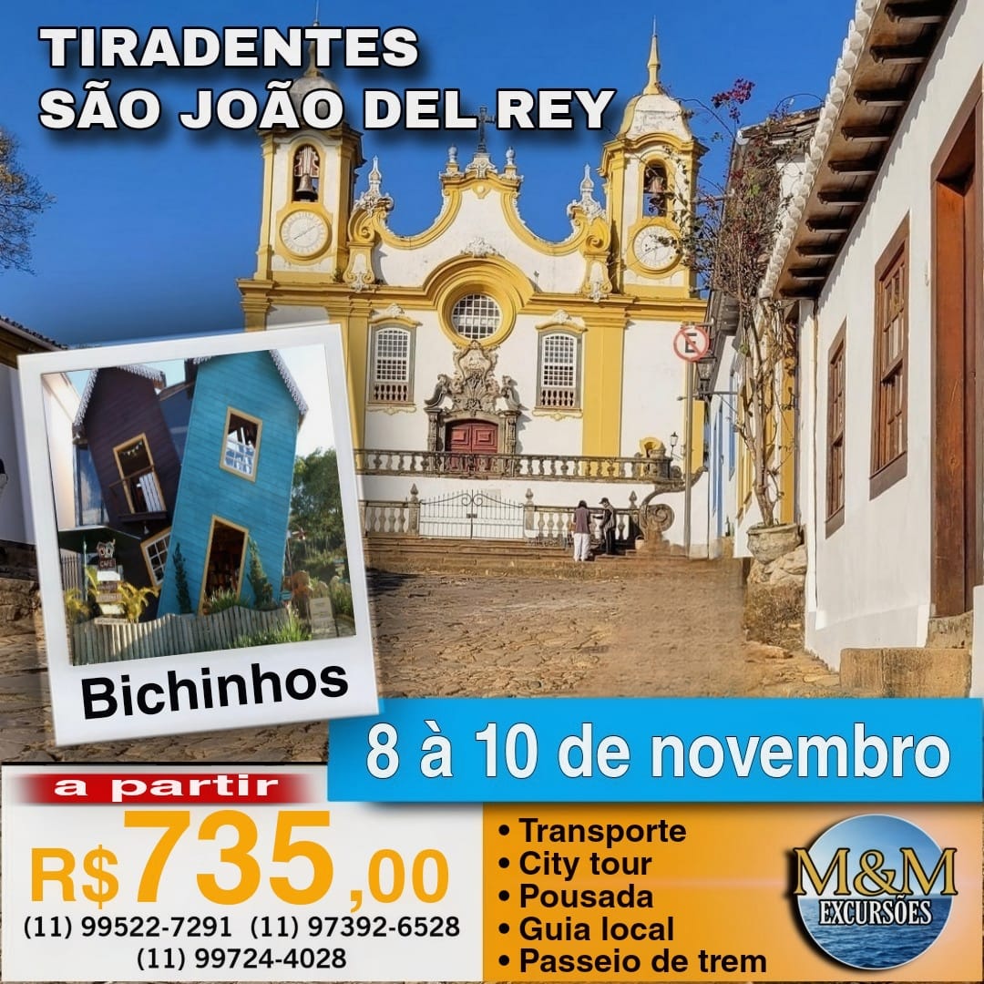 TIRADENTES / SÃO JOÃO DEL REY / BICHINHOS MG