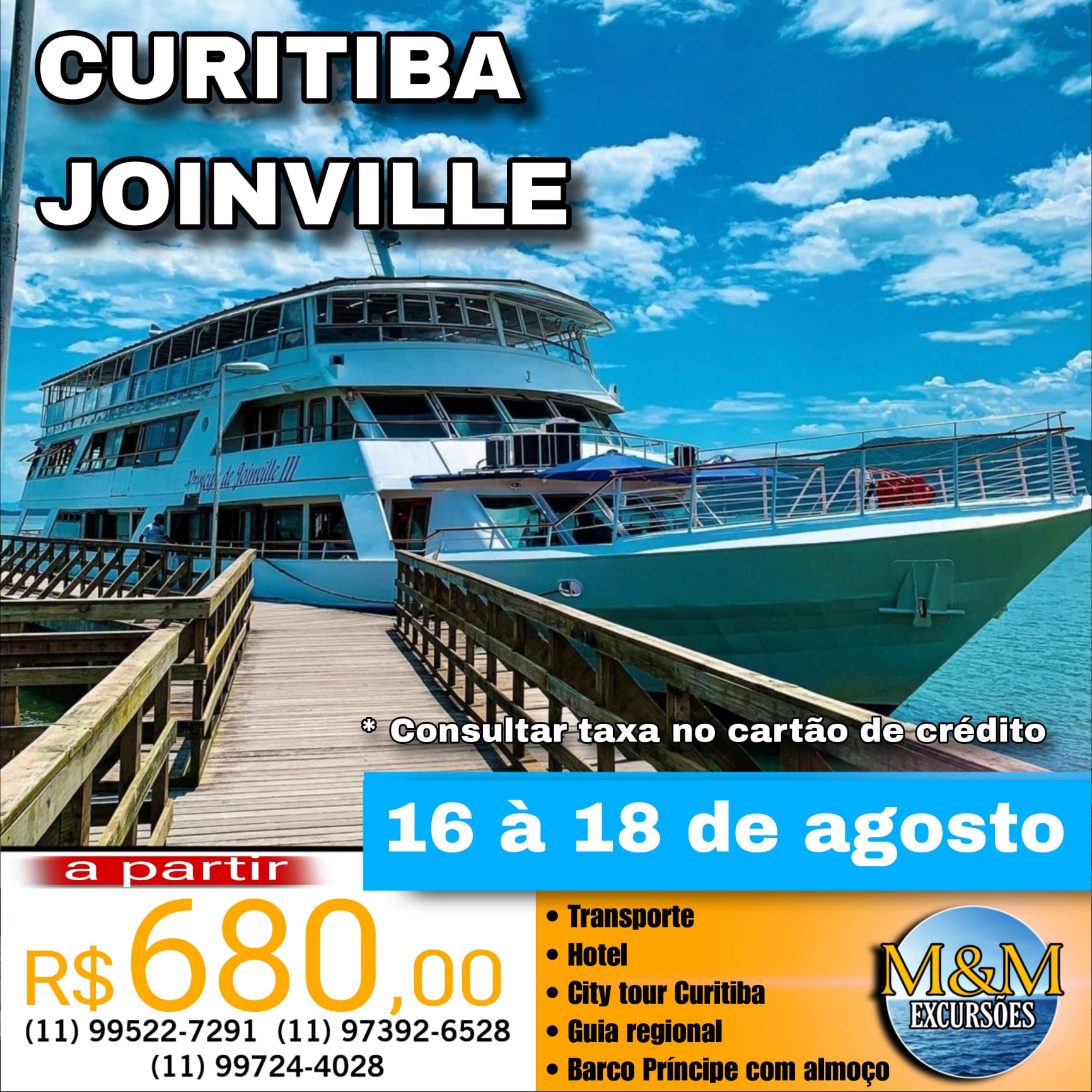 CURITIBA e JOINVILLE || RESERVA ONLINE